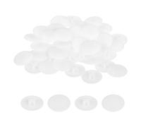 sourcing map 40PCS Screw Cap Covers, 17mm Waterproof Plastic Screw Decorative Caps for Phillips Cam Lock Nuts Self-Tapping Screws, White