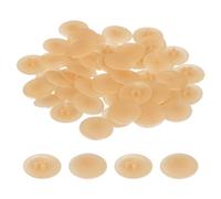 sourcing map 40PCS Screw Cap Covers, 17mm Waterproof Plastic Screw Decorative Caps for Phillips Cam Lock Nuts Self-Tapping Screws, Light Yellow