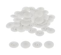 sourcing map 40PCS Screw Cap Covers, 17mm Waterproof Plastic Screw Decorative Caps for Phillips Cam Lock Nuts Self-Tapping Screws, Light Gray