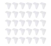 sourcing map 40pcs Shelf Support Peg 5mm/0.2" Triangular Metal Bracket Pegs with Pin Shelf Peg Shelf Clips for Furniture Bookcase Wardrobe Kitchen Cupboard, White