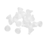 sourcing map 40pcs Shower Head Replacement Nozzles, Silicone Nozzle Universal Sprinkler Spout Round Nib Fit 4mm Hole Heat Resistant Spray Hole for Bathroom Rain Shower Head, White