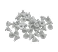 sourcing map 40pcs Shower Head Replacement Nozzles, Silicone Nozzle Universal Sprinkler Spout Round Nib Fit 4mm Hole Heat Resistant Spray Hole for Bathroom Rain Shower Head, Gray