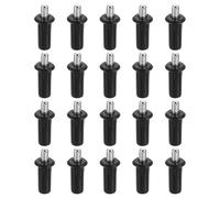 sourcing map 40pcs Shutter Repair Pins, Spring Loaded Plantation Shutter Replacement Repair Pins Metal Plantation Shutter Pins Louvers Staples for Windows, Black(1 x 0.41 x 0.28 Inch)
