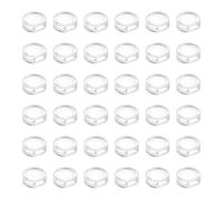 sourcing map 40Pcs Silicone Clip-on Earring Pads, 0.3 Inches Comfort Earrings Backs Clip Earring Cushions for Clips on Earrings(Clear)