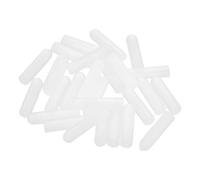 sourcing map 40Pcs Silicone End Caps, 0.6mm(1/32") ID 13mm(1/2") Height Round Rubber Elastic Screw Thread Protectors Soft Flexible Screw Bolt Covers Caps for Metal Tube Rod Bolt, Clear
