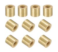 sourcing map 40Pcs Sleeve Bearings, 4mm Bore x 8mm OD x 8mm Length, Self-Lubricating Sintered Bronze Bushings