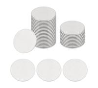 sourcing map 40Pcs Stainless Steel Disc, 1-1/4"(32mm) Dia. 0.11"(2.7mm) Thick Round Flat Metal Plate Stamping Blanks, Circle Metal Plate for Crafts Stamping Jewelry Making