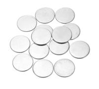 sourcing map 40Pcs Stainless Steel Disc, 15/16"(24mm) Dia 0.05"(1.2mm) Thick 304 Stainless Steel Flat Round Sheet Blank Round Circle Plate for Crafts Metal Stamping and Jewelry Making