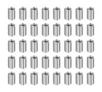 sourcing map 40pcs Thread Repair Inserts M4 x 0.7 Male to M2.5 x 0.45 Female Thread 6mm Long Stainless Steel Reducing Nuts Metric Self Tapping Sleeves Threaded Reducer Industrial Fasteners