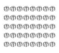 sourcing map 40pcs Thread Repair Inserts M8 x 1.25 Male to M4 x 0.7 Female Thread 6mm Long Stainless Steel Reducing Nuts Metric Self Tapping Sleeves Threaded Reducer Industrial Fasteners