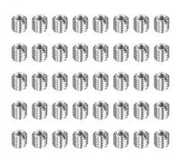 sourcing map 40pcs Thread Repair Inserts M8 x 1.25 Male to M5 x 0.8 Female Thread 7mm Long Stainless Steel Reducing Nuts Metric Self Tapping Sleeves Threaded Reducer Industrial Fasteners