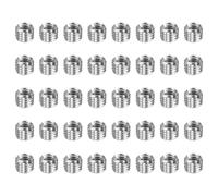 sourcing map 40pcs Thread Repair Inserts M8 x 1.25 Male to M6 x 1 Female Thread 6mm Long Stainless Steel Reducing Nuts Metric Self Tapping Sleeves Threaded Reducer Industrial Fasteners