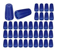 sourcing map 40Pcs Waterproof Wire Connector, Cable Terminal Connectors 22-12AWG Twist Nut Caps for Landscape Light, Water Irrigation, Blue