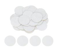 Sourcing Map 40Pcs White Non-Woven Felt Pads, 50mm (2") Round Felt Circles, Self-Adhesive & Pre-Cut for Crafts & DIY Projects