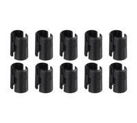 sourcing map 40Pcs Wire Shelving Shelf Lock Clips, Plastic Shelving Clips for 1/2" Post Shelving, Shelving Sleeves Replacements for Wire Shelving System, Black