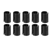 sourcing map 40Pcs Wire Shelving Shelf Lock Clips, Plastic Shelving Clips for 1" Post Shelving, Shelving Sleeves Replacements for Wire Shelving System, Black