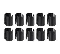 sourcing map 40Pcs Wire Shelving Shelf Lock Clips, Plastic Shelving Clips for 7/8" Post Shelving, Shelving Sleeves Replacements for Wire Shelving System, Black