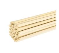 sourcing map 40Pcs Wooden Dowel Rods, 5/32 x 11.8 Inch Round Dowel Rod Wood Sticks Bamboo Stick for Arts Crafts Photo Booth Props DIY Building Model