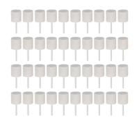 sourcing map 40pcs Wool Felt Mounted Mandrel Points 20mm Head 1/8 Inch Shank Cylinder Polishing Bits Burrs Felt Polishing Buffing Wheel for Rotary Tool