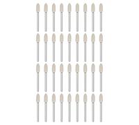 sourcing map 40pcs Wool Felt Mounted Mandrel Points 5mm Head 1/8 Inch Shank Conical Polishing Bits Burrs Felt Polishing Buffing Wheel for Rotary Tool