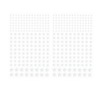 sourcing map 422 Pcs Glow in The Dark Stars Decals Decor, Blue Luminous Adhesive Wall Stickers, 3D Glowing Stickers for Ceiling Bedroom Bedding Room Decoration