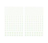 sourcing map 422 Pcs Glow in The Dark Stars Decals Decor, Green Luminous Adhesive Wall Stickers, 3D Glowing Stickers for Ceiling Bedroom Bedding Room Decoration