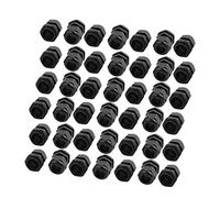 sourcing map 42Pcs PG21 Waterproof Cable Gland Fixing Connector Joints Fastener Black