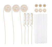sourcing map 42Pcs Reed Diffuser Sticks Set, Fiber Fragrance Flower Reed Diffuser Replacement Refill Sticks Flower Decor for Home, Hotel, Office (White)