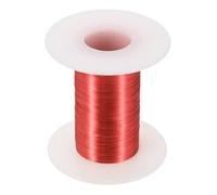 sourcing map 43 AWG Magnet Wire, 43 Gauge Enameled Copper Wires 2 oz Magnetic Coil Wire for Transformer Motor Electric, F Grade 311 Fahrenheit (155 Celsius), Red