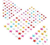 sourcing map 440 Pcs Gems Stickers for Crafts, 5 Sheet Self-Adhesive Gems Bling Star Rhinestone Stickers, Crystal Crafts Jewelry Stickers for Party Table Decorations, Multicolor