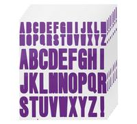 sourcing map 440pcs 8 Sheets Letter Stickers Vinyl Waterproof Alphabet Self Adhesive Sticker Letters for Indoor/Outside Sticker Decal Mailbox Craft Door Car Christmas Decoration Purple