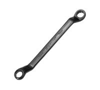 sourcing map 45 Degree Offset Box End Wrench 13mm x 15mm Metric 12 Point Chrome Vanadium Steel Double Box Wrenches Long Industrial Grade Torx Box Wrench Repair Tool, Black