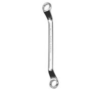 sourcing map 45 Degree Offset Box End Wrench 17mmx19mm Metric 12 Point Mirror Chrome Plated Alloy Steel Double Box Wrenches Long Industrial Grade Torx Box Wrench Repair Tool