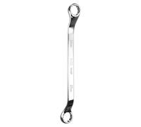 sourcing map 45 Degree Offset Box End Wrench 24mm x 27mm Metric 12 Point Mirror Chrome Plated CR-V Steel Double Box Wrenches Long Industrial Grade Torx Box Wrench Repair Tool
