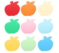 sourcing map 45 Pcs Apple Cutouts, Apple Shape Die Cut Paper Cards for DIY Craft, Wall Decor, Party Decoration, 6 x 5.5 Inch, 9 Colors
