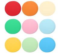 sourcing map 45 Pcs Circle Cutouts, Circle Shape Die Cut Paper Cards for DIY Craft, Wall Decor, Party Decoration, 6 x 6 Inch, 9 Colors