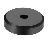 sourcing map 45 Record Adapter, 1.5'' Aluminum Matte Vinyl Record Adapter Turntable Disc Weight Stabilizer Universal Disc Stabilizer for 45 RPM Vinyl Discs, Black