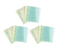 sourcing map 45 Sheets Textured Scrapbook Paper, Mixed Special Paper Mesh Fabric Assorted Set for Scrapbooking Junk Journal Card DIY Materials Collage Card Embellishments Supplies, Green