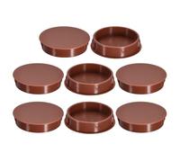 sourcing map 45mm/1.77" Plastic Hole Plugs, 8Pcs Flush Type Panel Round Snap in Fastener Knockout Locking Plugs for Furniture Insert End Caps Panels, Red