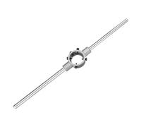 sourcing map 45mm x 18mm Die Stock Handle Wrench for Metric M16-M20 / 45mm OD Round Dies, Threading Die Adjustable Holder Handle Tapping Hand Tool for Thread Repair