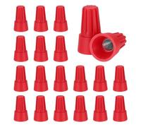 sourcing map 45pcs Wire Connectors, 12-10 AWG Electric Wire Caps Insulating Insert Twist Electrical Wire Connector Nuts with Spring for Quick Connection, Red