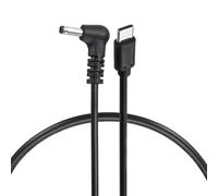 sourcing map 45W PD Trigger Cable, 15V 3A 3.5x1.35mm Type-C Right Angle Power Cord 0.4m/1.3ft USB C to DC PD Power Fast Charging Cable for Portable Monitor, Security Camera