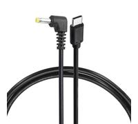 sourcing map 45W PD Trigger Cable, 15V 3A 4.0x1.7mm Type-C Right Angle Power Cord 0.97m/3.2ft USB C to DC PD Power Fast Charging Cable for Portable Monitor, Security Camera