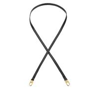 sourcing map 47.2 Inch Genuine Leather Purse Strap, 0.39 Inch Wide Shoulder Bag Strap Replacement Purse Straps Replacement for Women DIY Handbag Underarm Shoulder Bags, Black