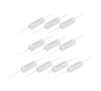 sourcing map 47 Ohm Ceramic Cement Resistor, 7W Power Wirewound Horizontal Cement Resistor Kit Tolerance 5% for Audio Equipment Power Adapters Frequency Divider Circuit Board(Pack of 10)