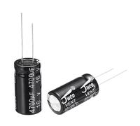 sourcing map 4700uF 16V 13x25mm Electrolytic Capacitor, Radial Leads Aluminum Capacitors for TV, LCD Monitor, VCD, 10Pcs