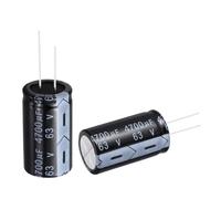 sourcing map 4700uF 63V 22x40mm Electrolytic Capacitor, Radial Leads Aluminum Capacitors for TV, LCD Monitor, VCD, 12Pcs