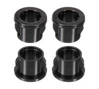 sourcing map 48 Pcs Cable Snap Bushing Grommet, 15/32" Mounting Dia Black Round Nylon Snap in Cable Grommet Protector, Plastic Cable Hole Grommets for Wiring