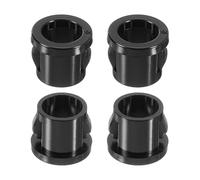 sourcing map 48 Pcs Cable Snap Bushing Grommet, 5/16" Mounting Dia Black Round Nylon Snap in Cable Grommet Protector, Plastic Cable Hole Grommets for Wiring