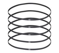 sourcing map 480mm GT-2 Timing Belt, 5pcs 6mm Width 2mm Pitch 3D Printing GT-2 Timing Belt Closed Loop Rubber, Black